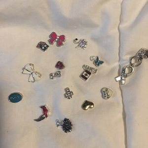 Lot of 18 Living Locket floating charms